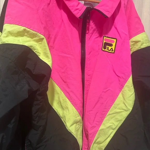 Fila Pink and Black Jacket - Picture 2 of 4